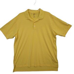 ADIDAS | Climalite Men's Golf Shirt Yellow | Size L